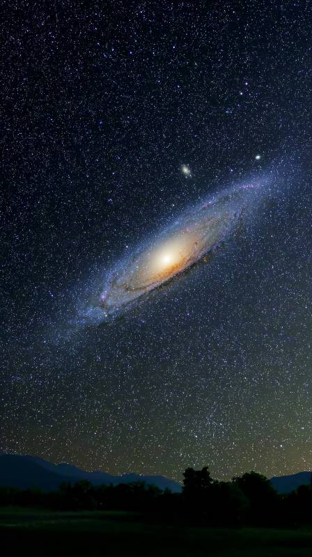 星河璀璨夜空图片