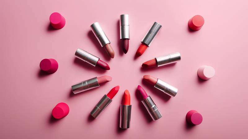 唇膏环绕美色绽放图片