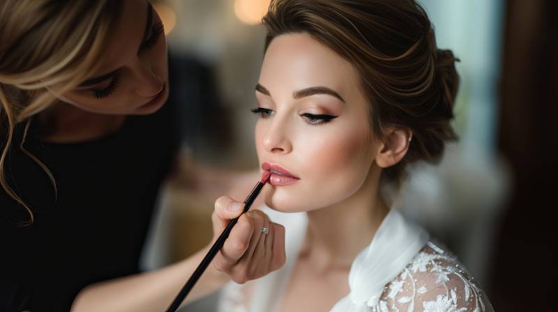 新娘妆容精致图片