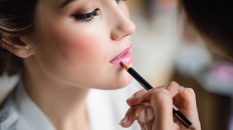 唇妆精致瞬间图片