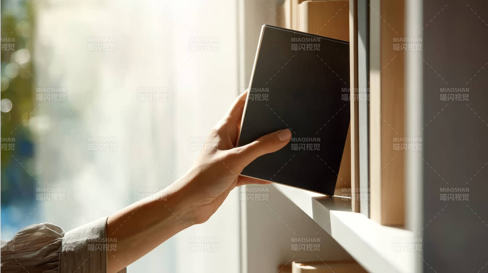 手取书架黑书图片