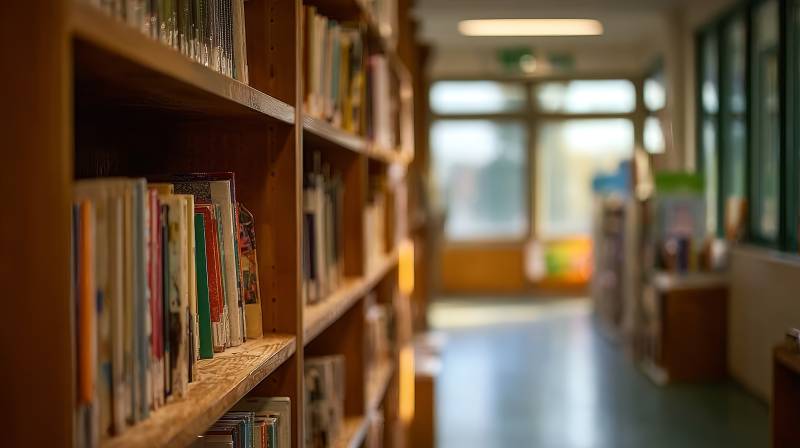 图书馆静谧一角图片