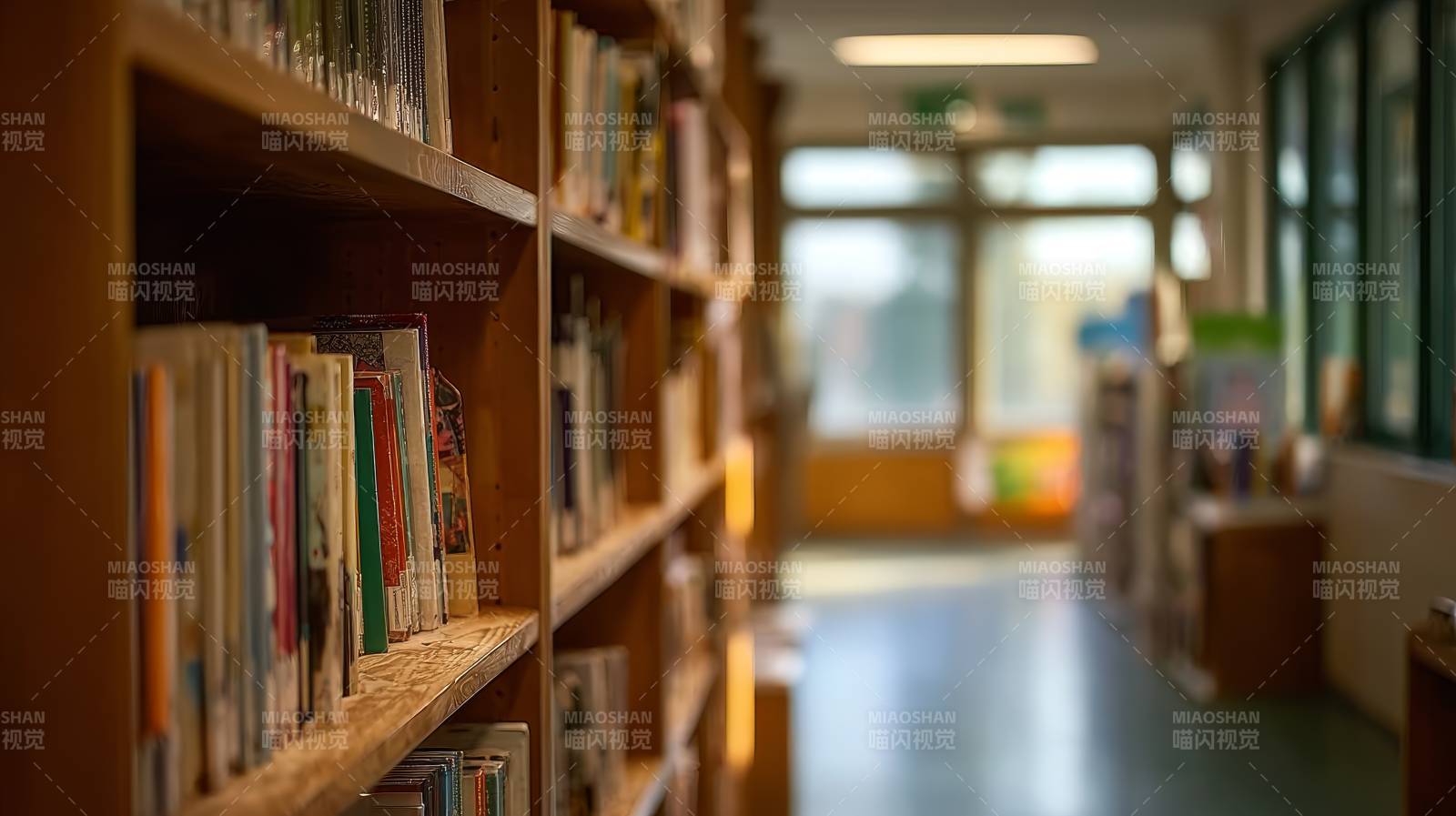 图书馆静谧一角图片