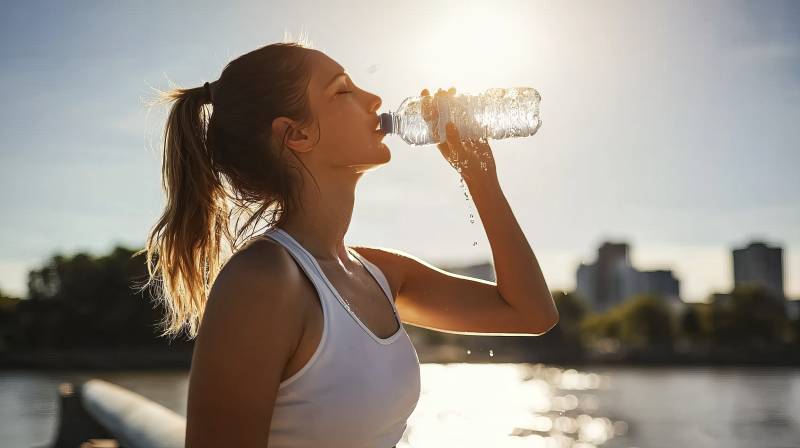 运动后补水图片