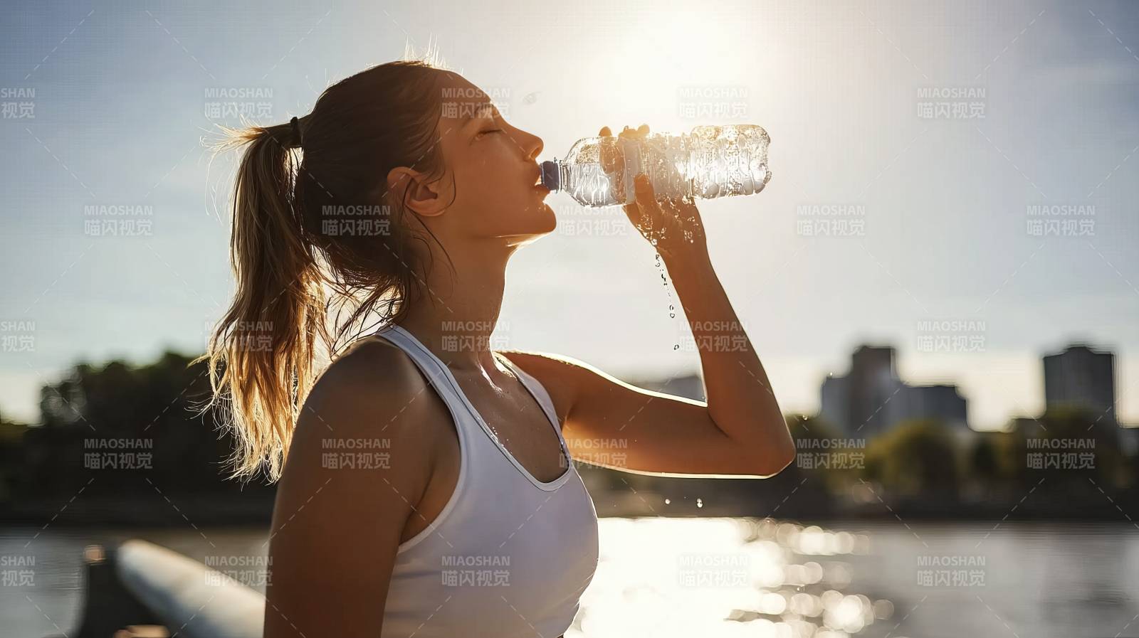 运动后补水图片