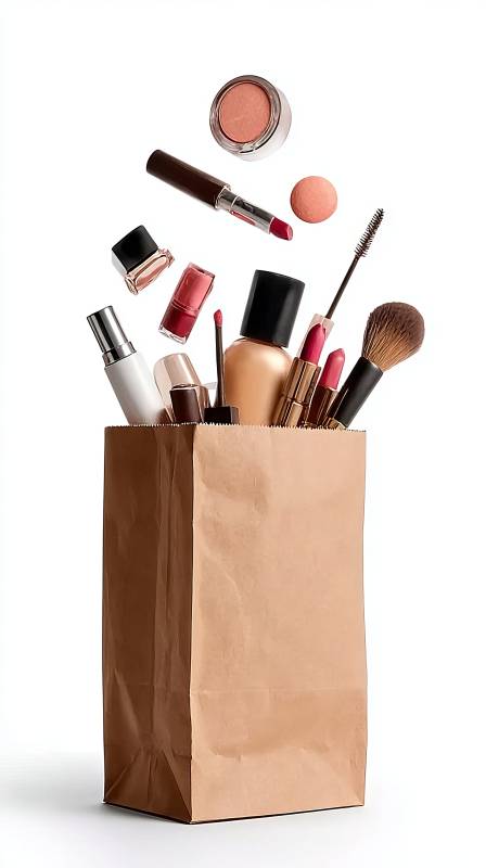 美妆礼袋飘飞图片