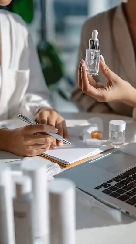 护肤咨询现场图片