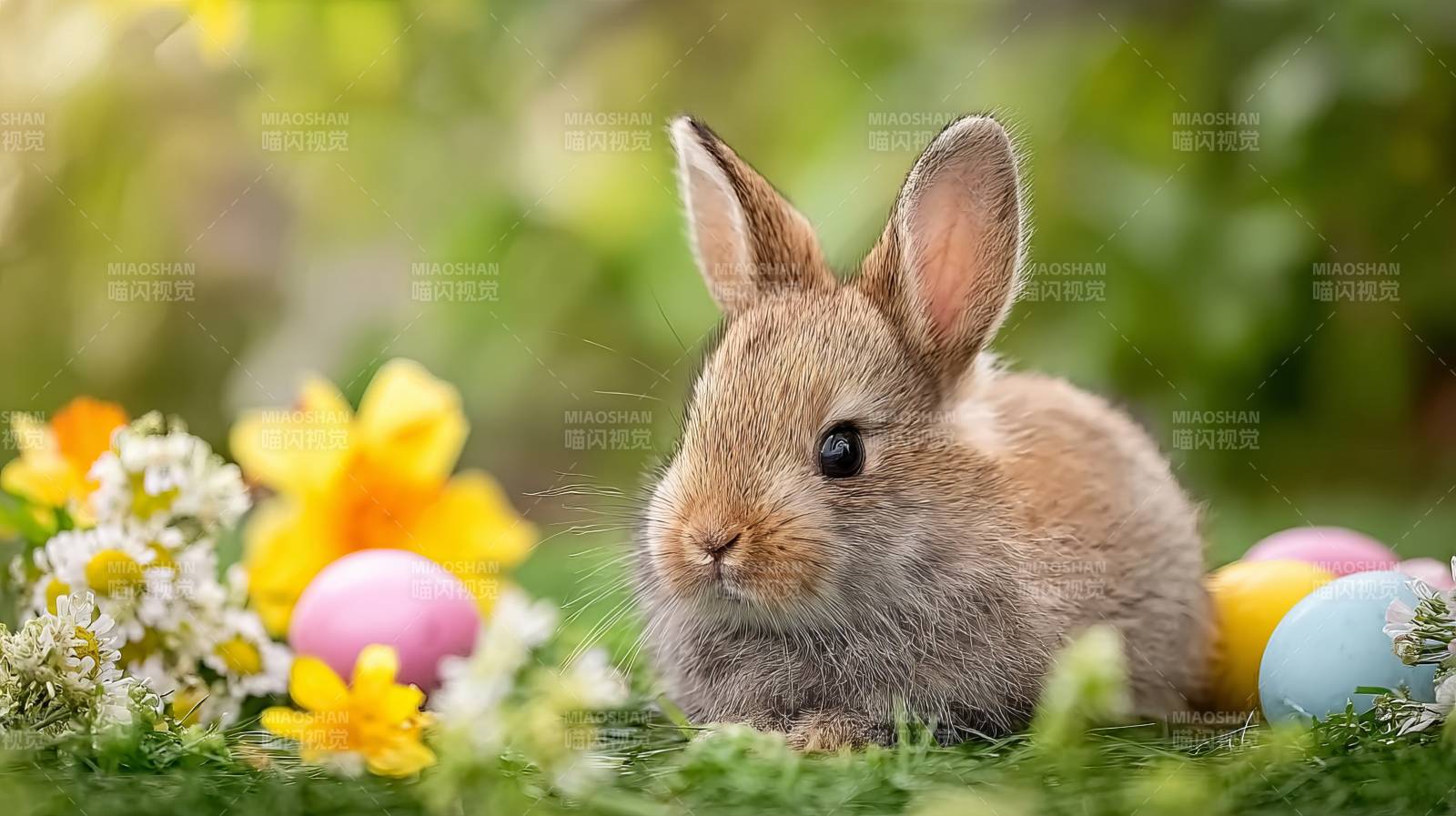 萌兔伴彩蛋图片