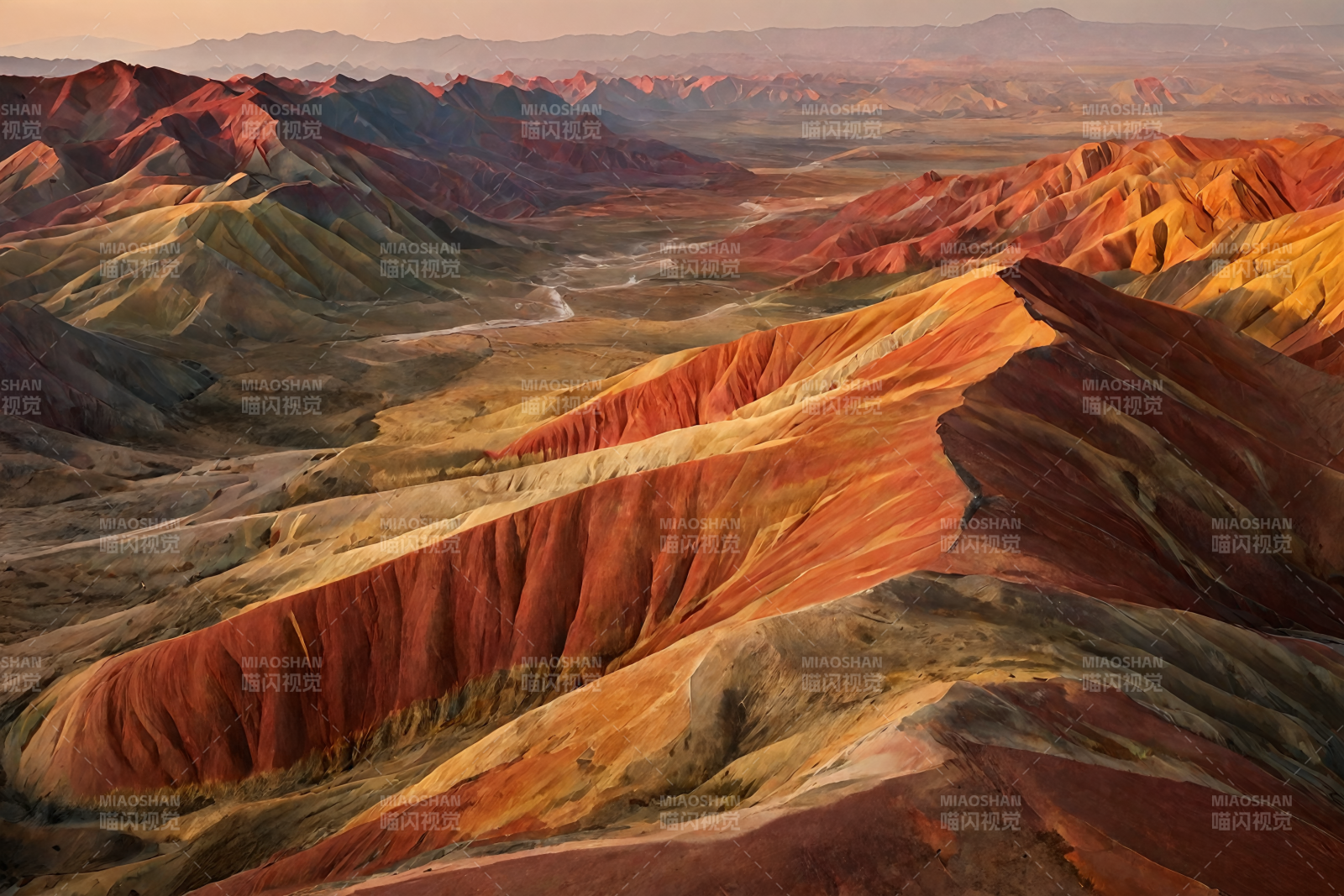 七彩丹霞奇观图片