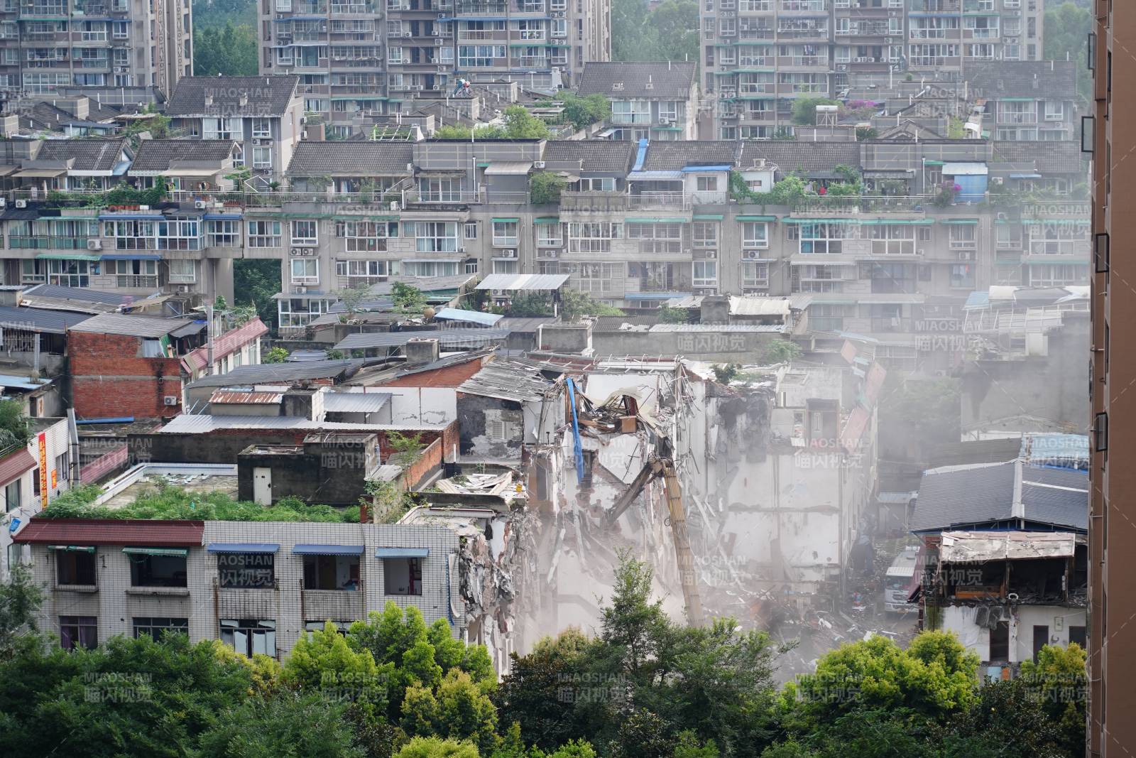 城市拆迁现场图片