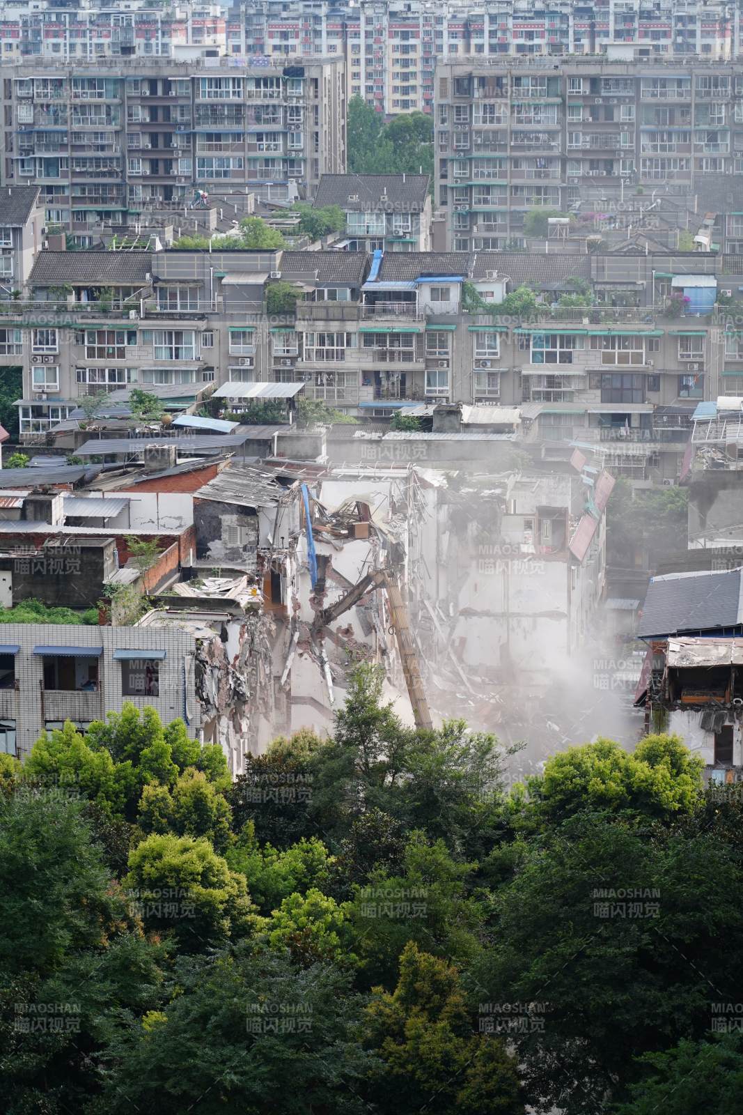 城市拆迁现场图片