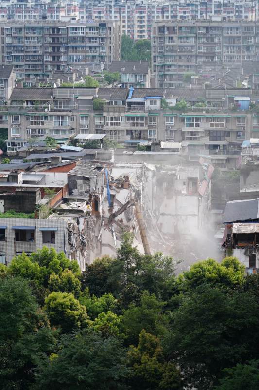 城市拆迁现场图片