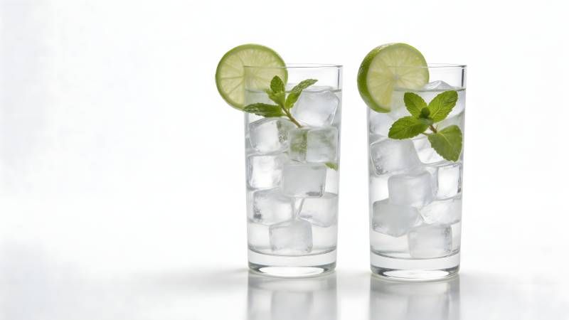 清凉薄荷饮品图片