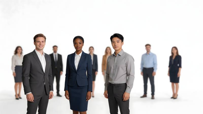 职场精英团队合影图片