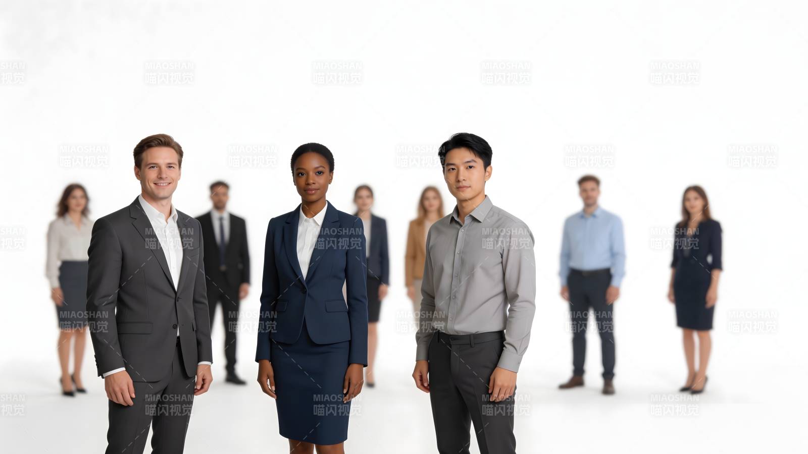 职场精英团队合影图片