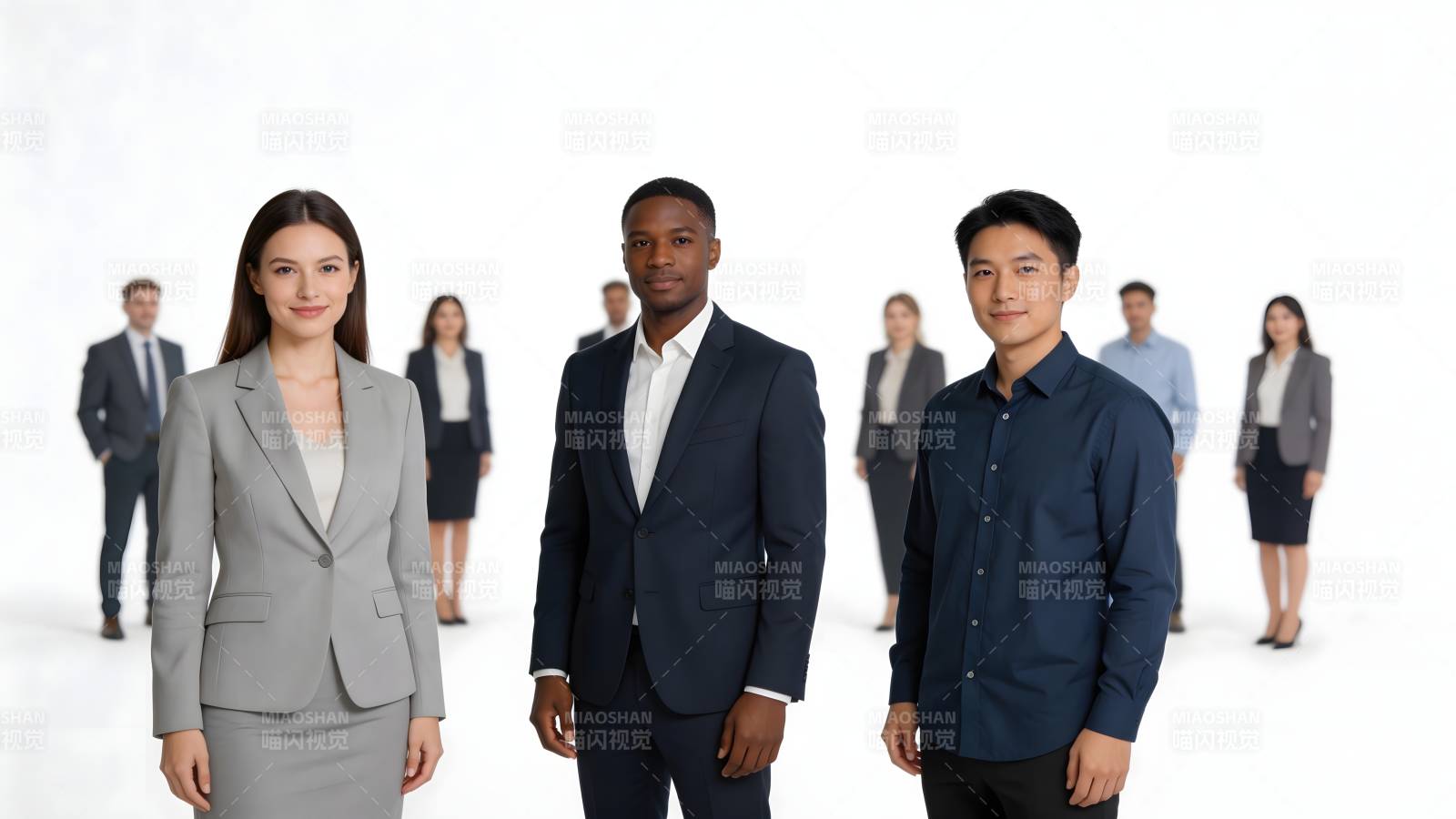 职场精英团队合影图片