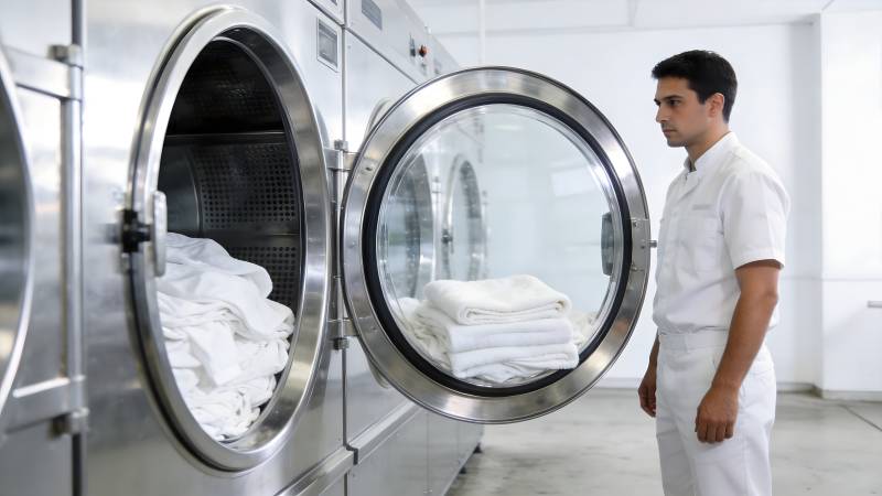 洗衣房工作人员图片