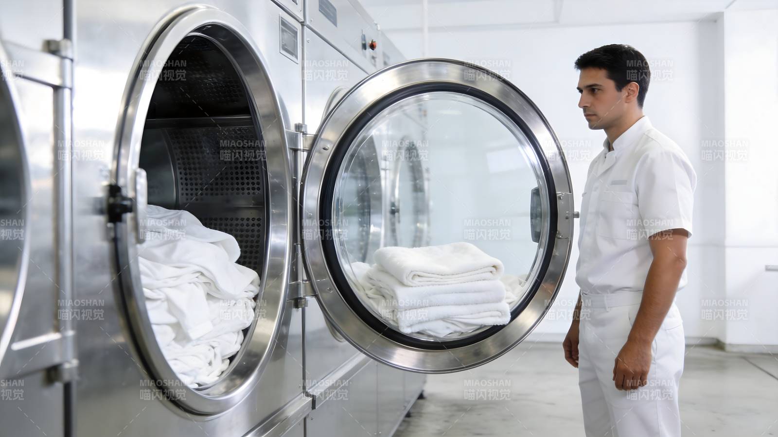 洗衣房工作人员图片
