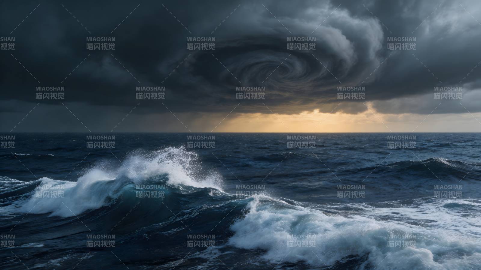 风暴海面图片
