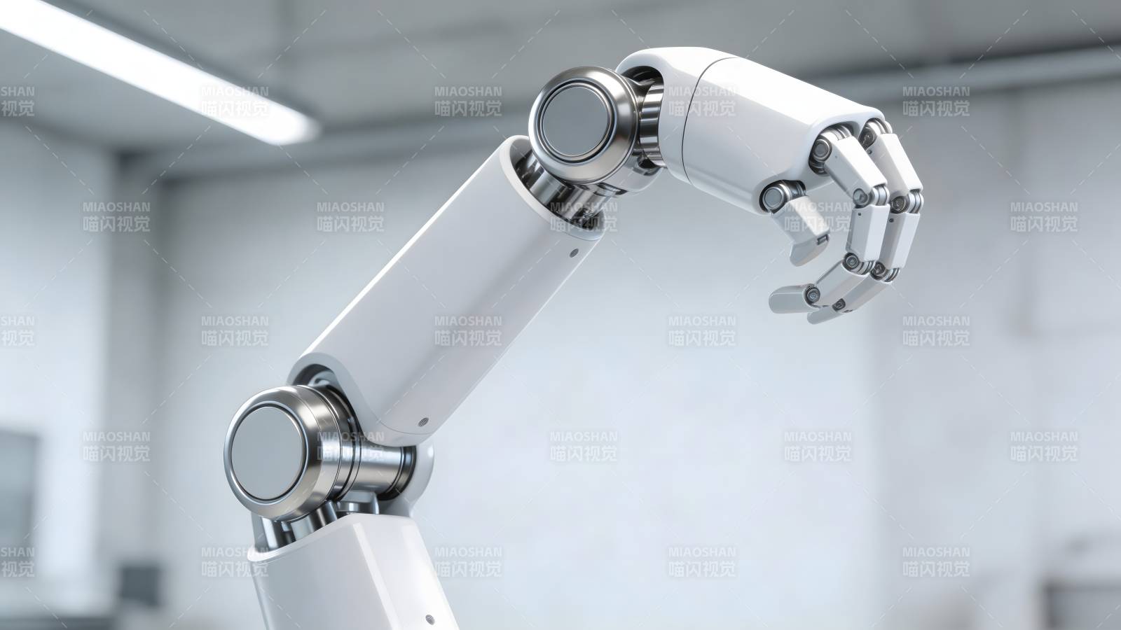 智能机械臂特写图片