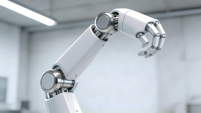 智能机械臂特写图片