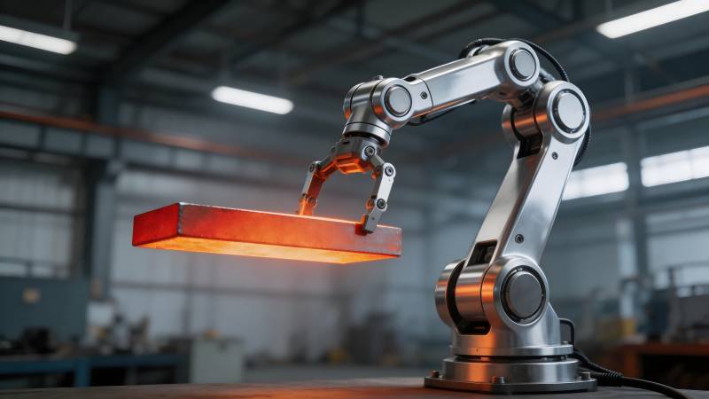 机械臂搬运金属板图片