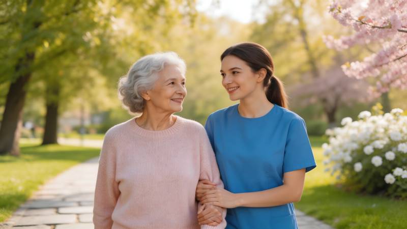 温馨陪伴 春日同行图片