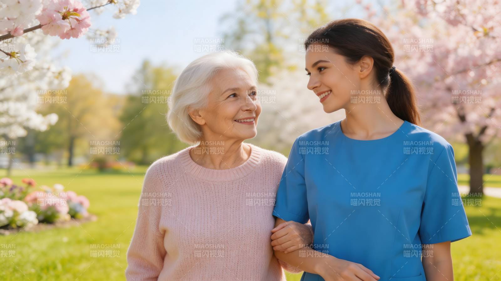 春日同行 温馨相伴图片