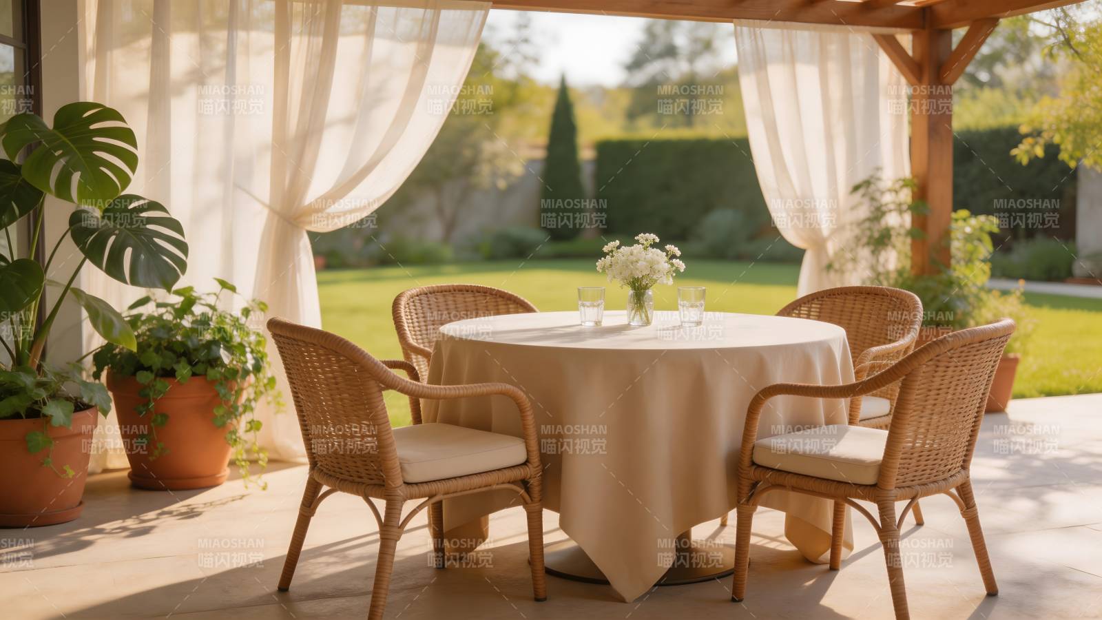 庭院雅座 静谧时光图片