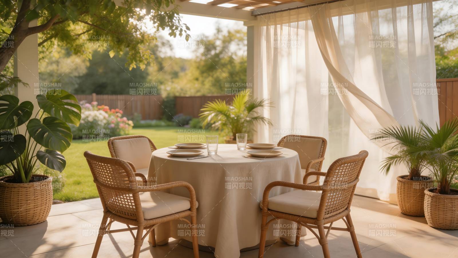 庭院雅座 静谧时光图片