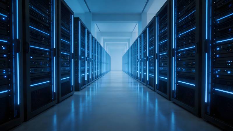 数据中心走廊图片