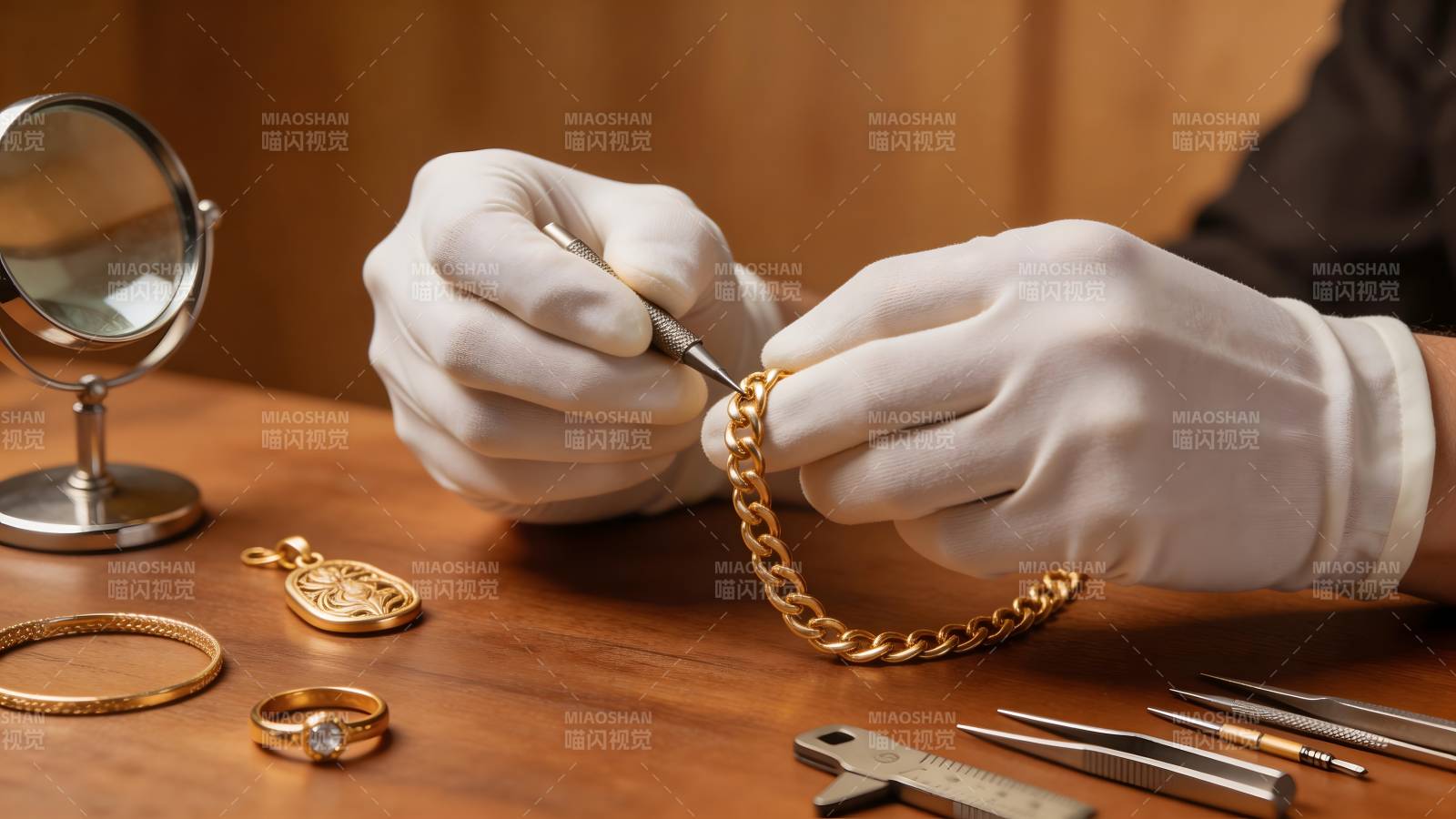 珠宝匠精修金链图片