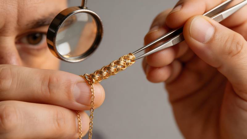 珠宝匠精修金链图片