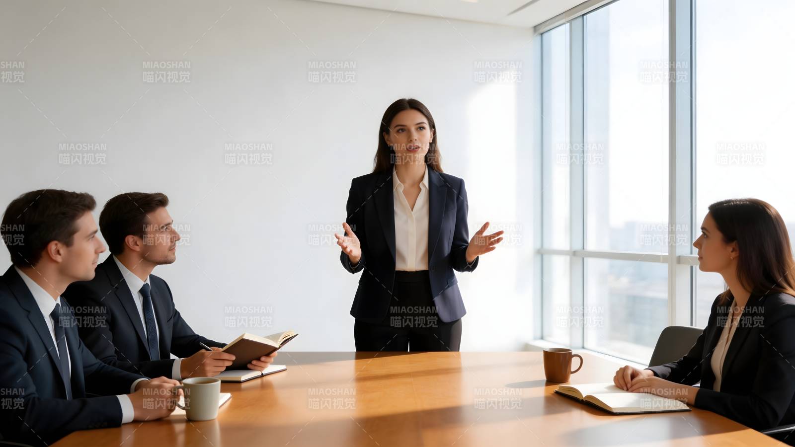 商务会议进行中图片
