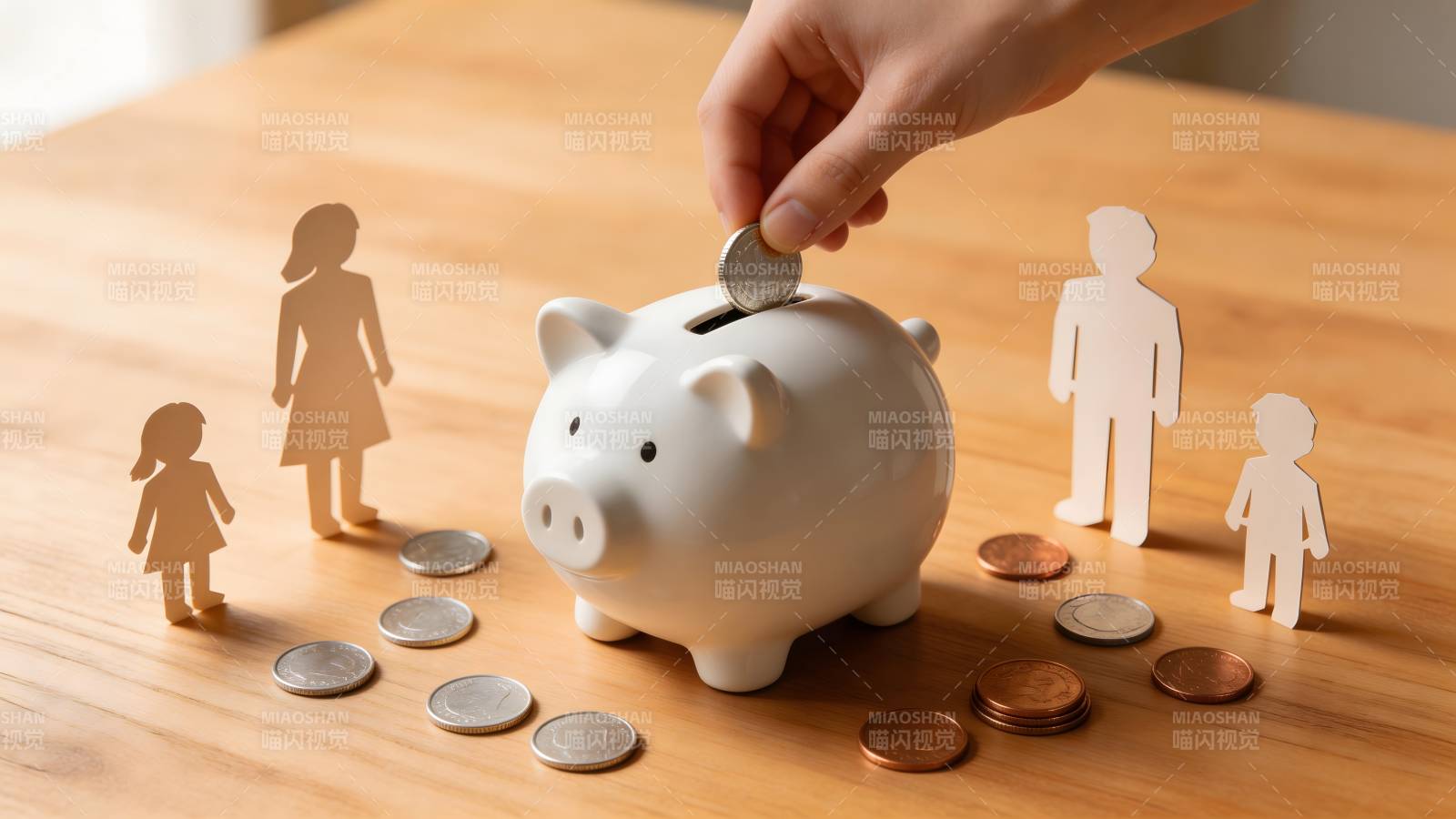 家庭理财存钱图图片