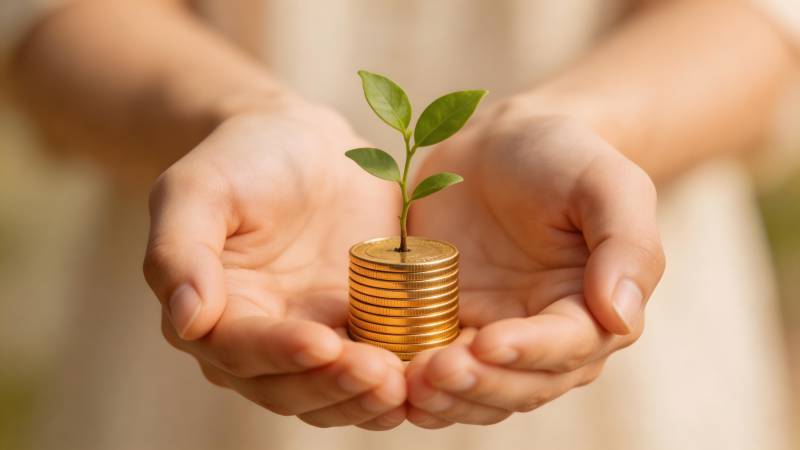 金钱与成长图片