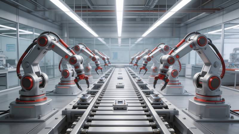 智能工厂机械臂图片