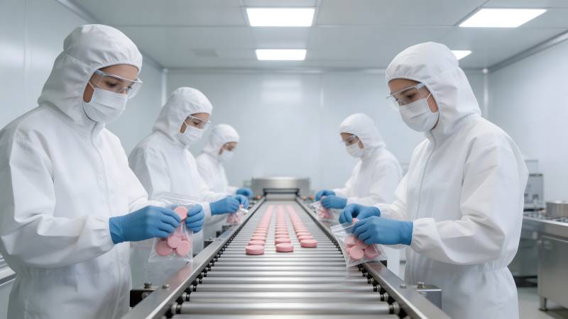 洁净车间生产场景图片