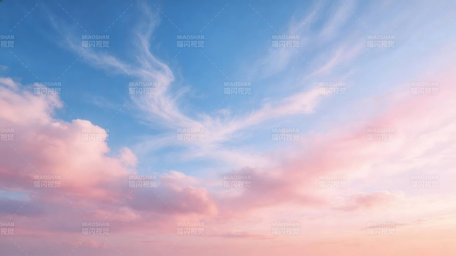 霞光映天际图片