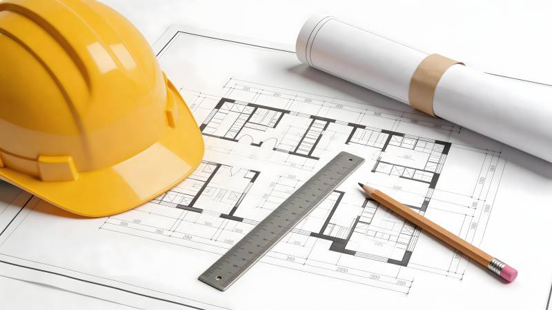 建筑图纸与工具图片