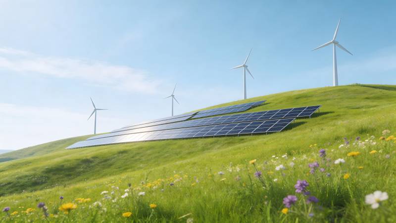 绿色能源风光无限图片