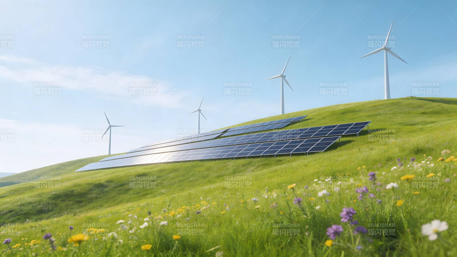 绿色能源风光无限图片