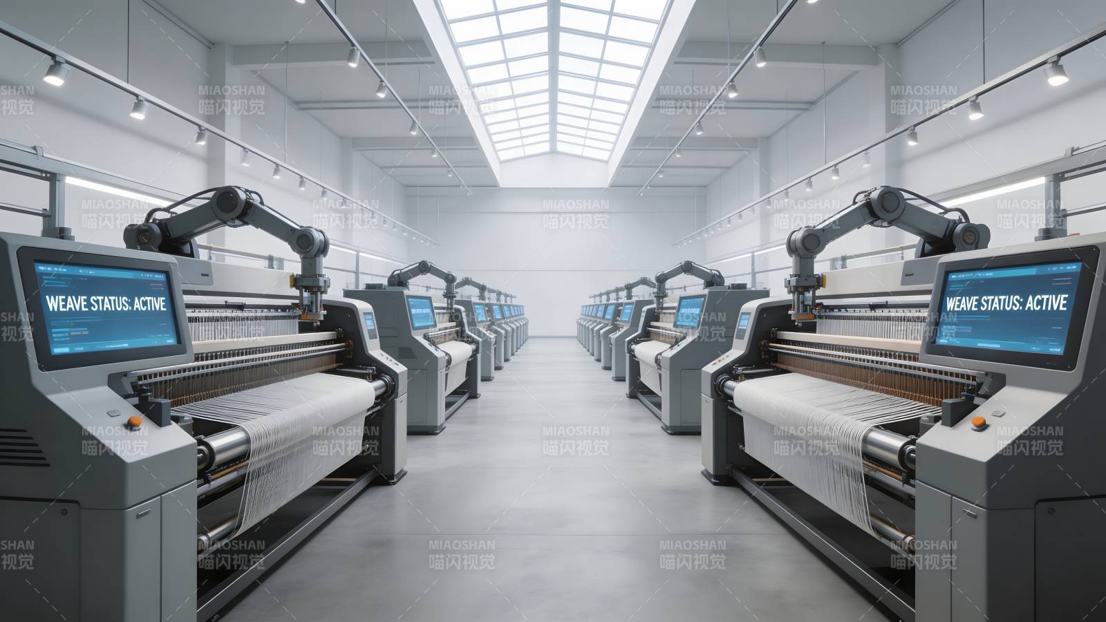 智能织机生产线图片