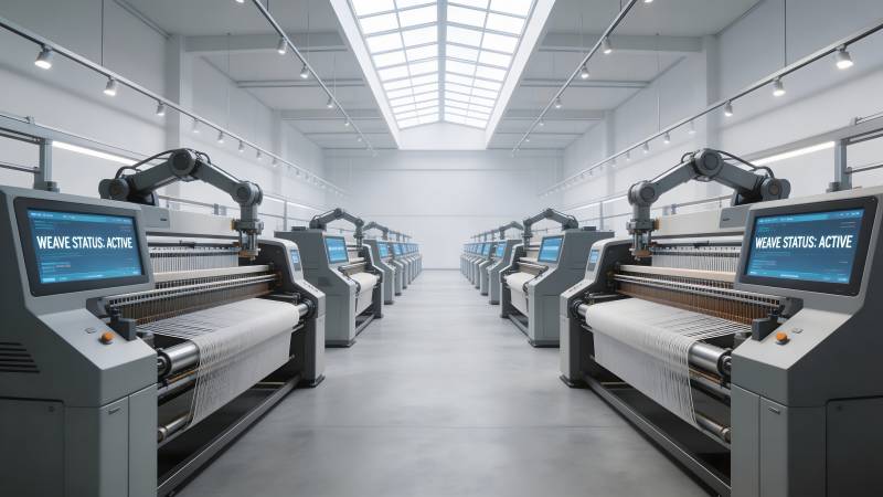 智能织机生产线图片