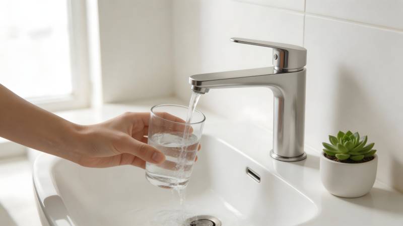 洗手台接水图片