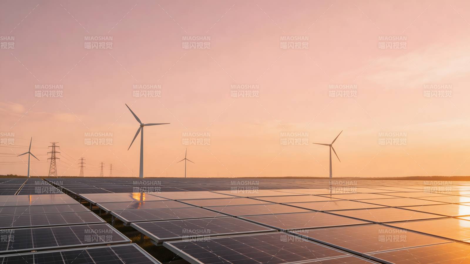风光互补发电场图片