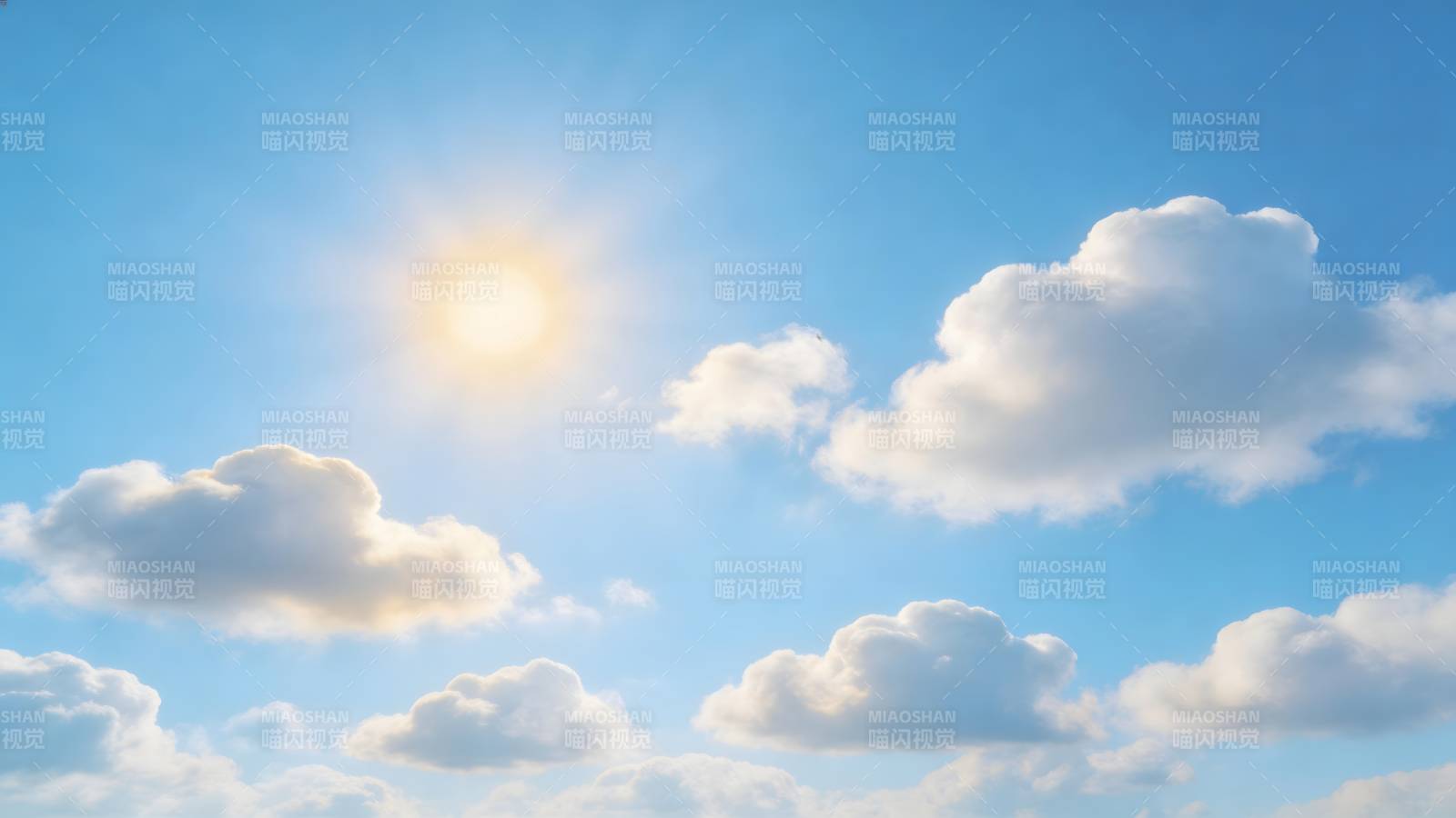 晴空万里 阳光明媚图片