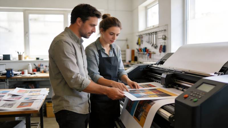 印刷车间协作场景图片