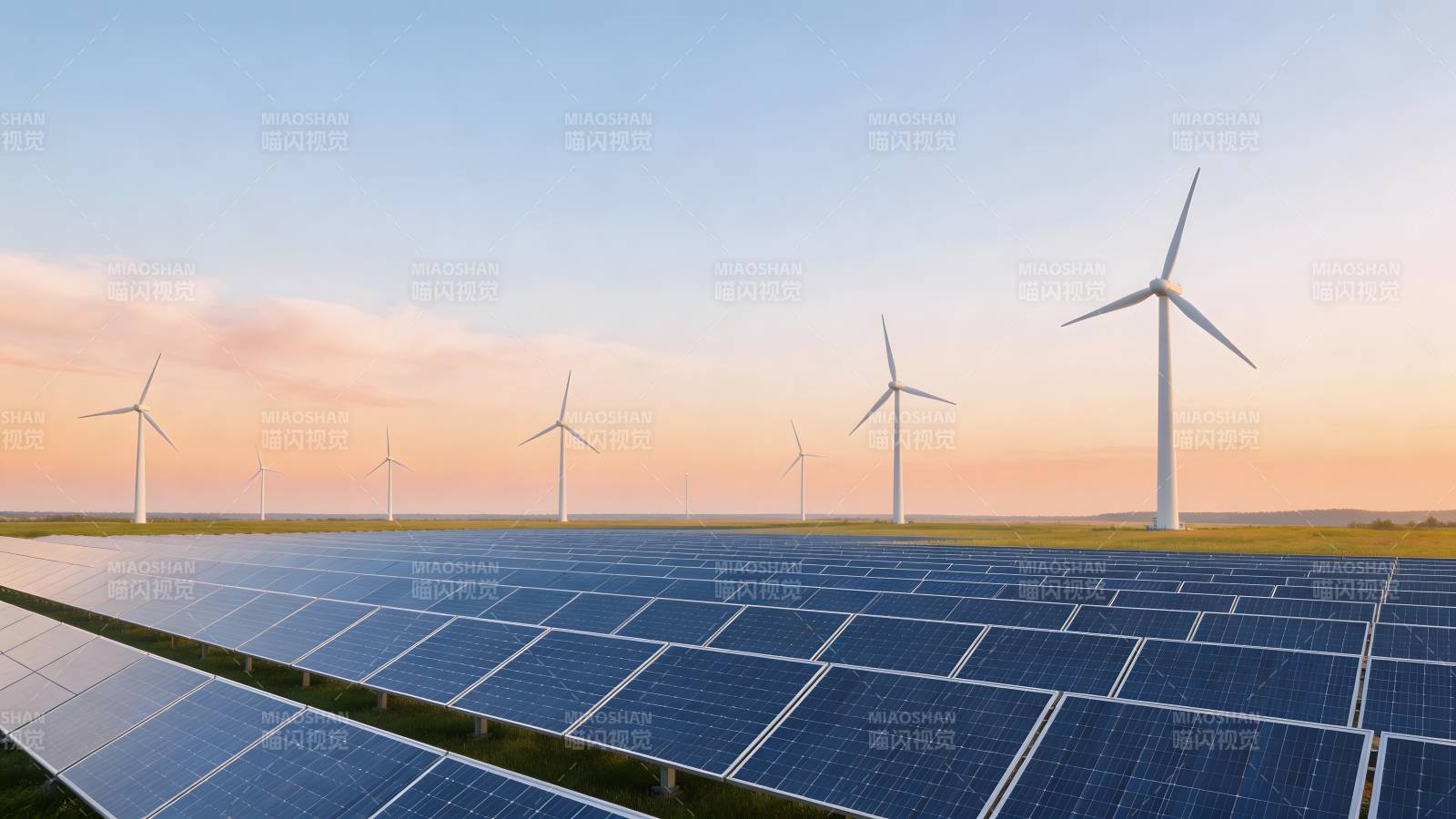 风光互补发电场图片