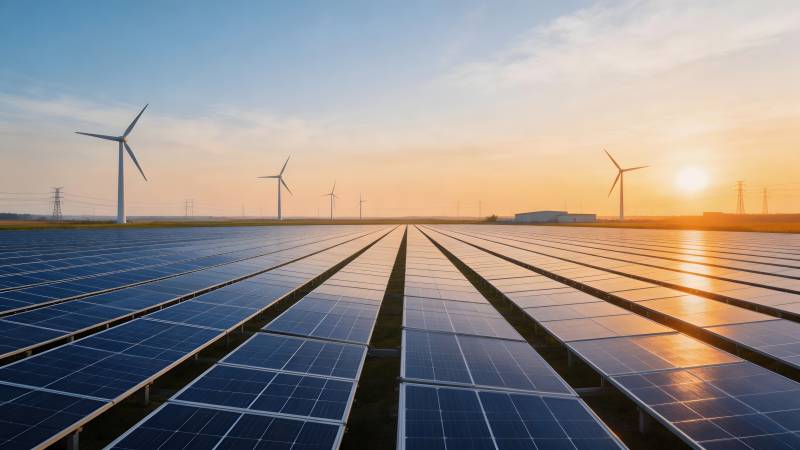 光伏风电共迎朝阳图片